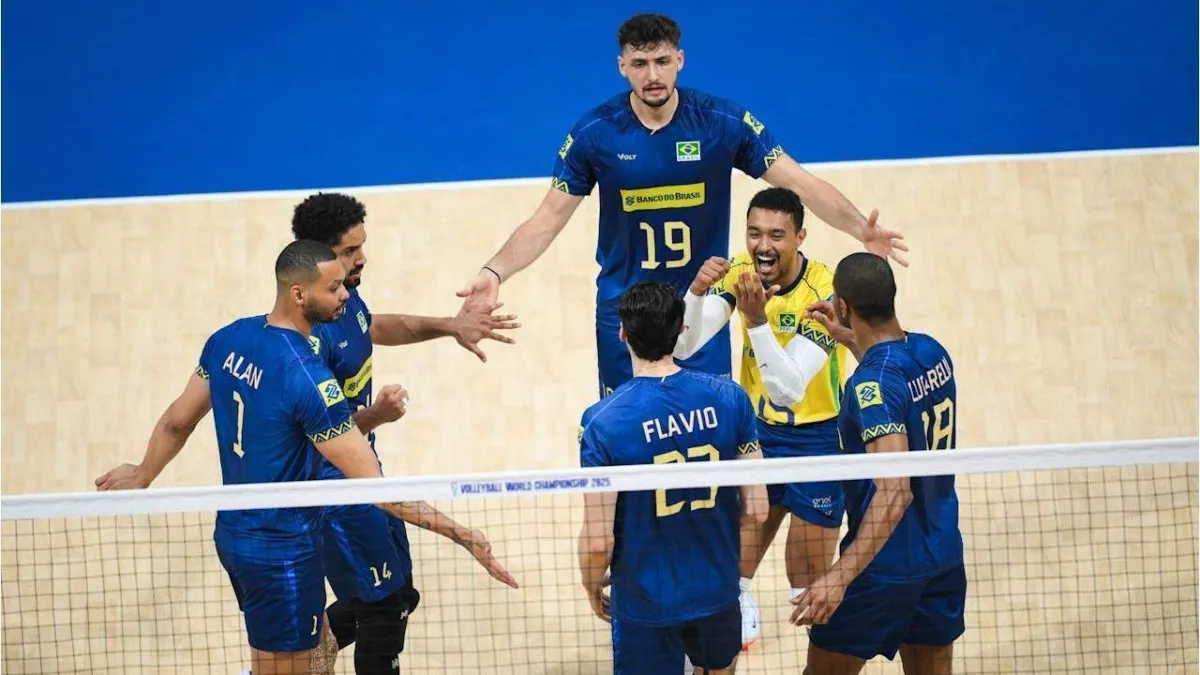 Brasil encara Sérvia para garantir liderança no Mundial Masculino de Vôlei