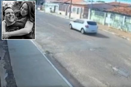 Câmeras flagram acidente que matou casal em bairro de Cuiabá