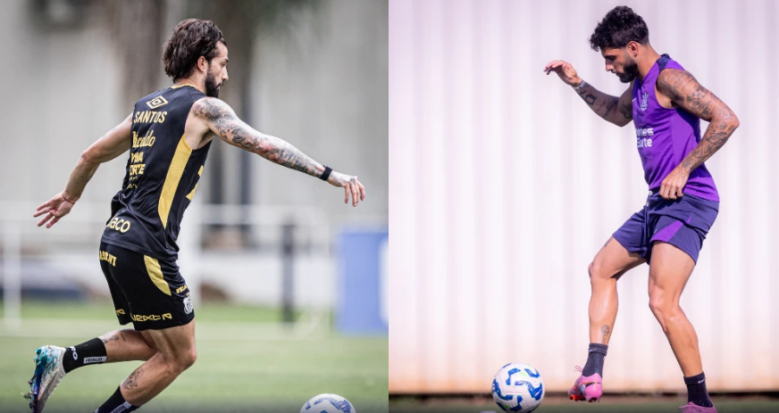 Com objetivos semelhantes, Santos e Corinthians se enfrentam na Vila