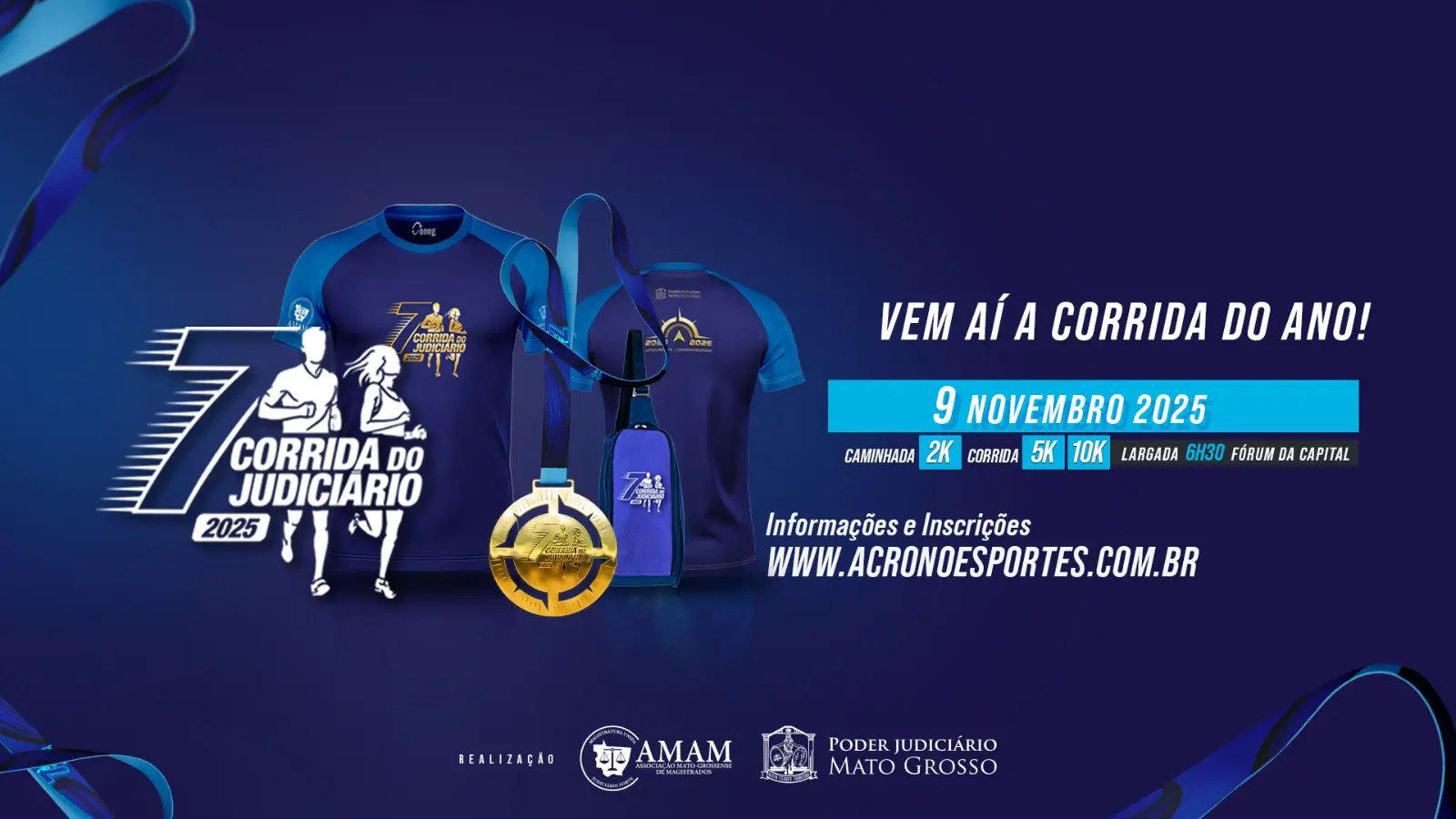 Inscrições para a 7ª Corrida do Judiciário terminam nesta quinta-feira (25/09)