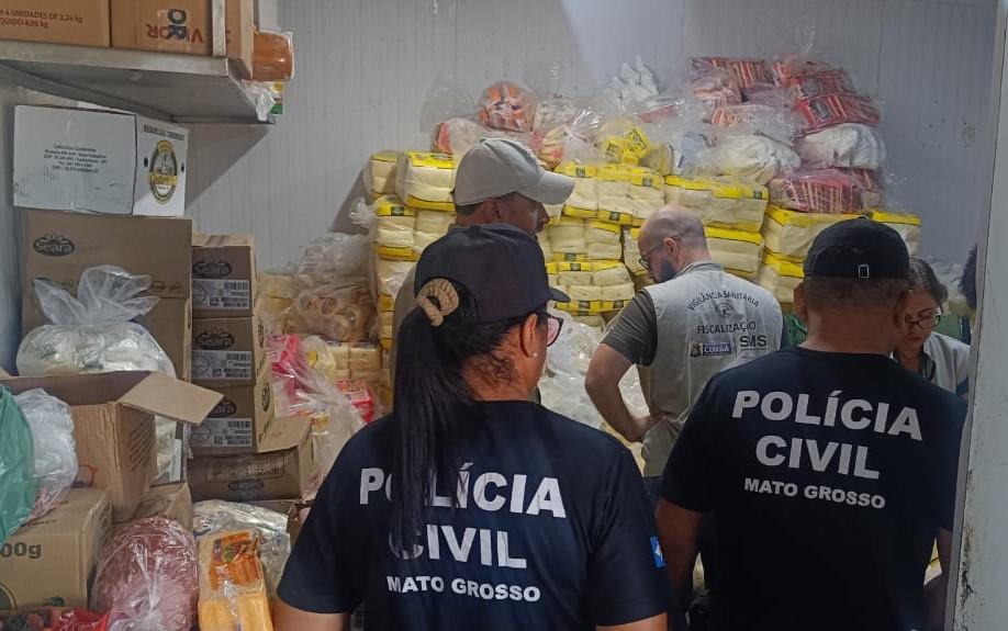  Polícia Civil deflagra operação para combater venda de frios e laticínios clandestinos em Cuiabá