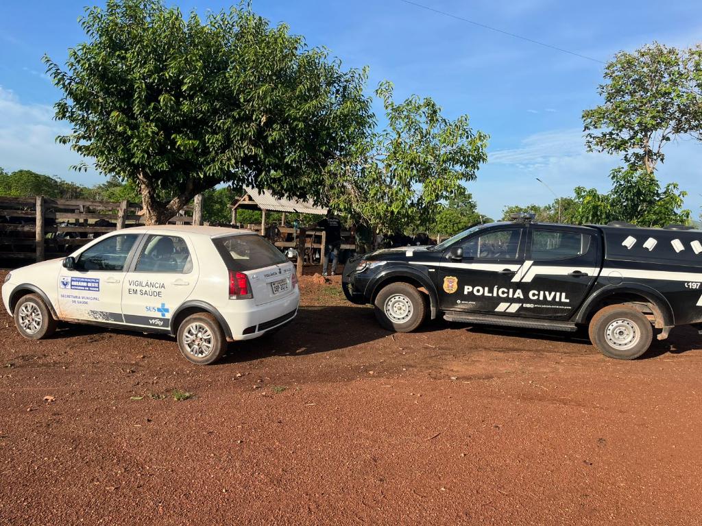  Polícia Civil e Vigilância Sanitária combatem o comércio irregular de leite e derivados em Rosário Oeste