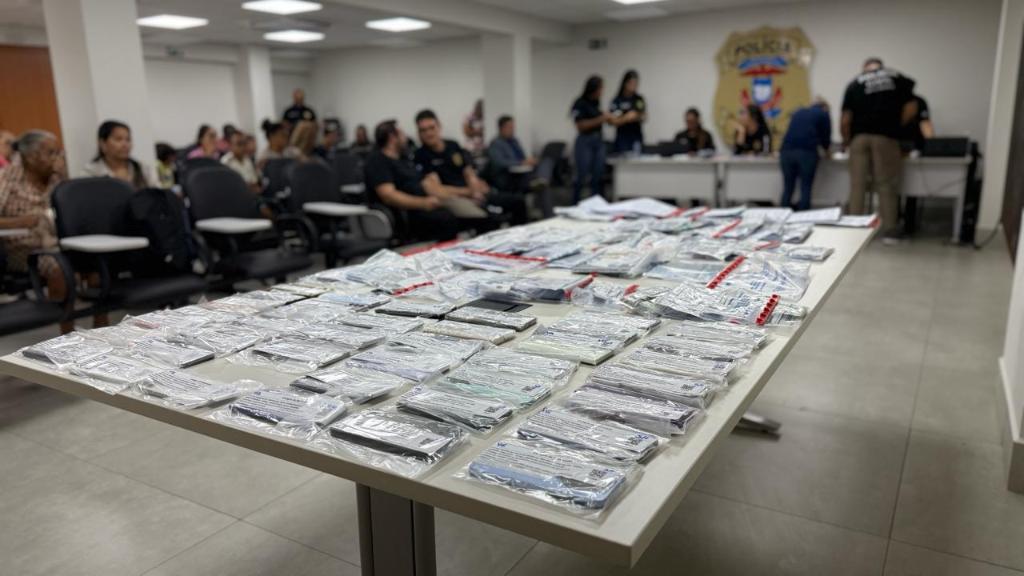  Polícia Civil realiza Dia D da Operação Mobile e devolve quase 1,2 mil aparelhos celulares