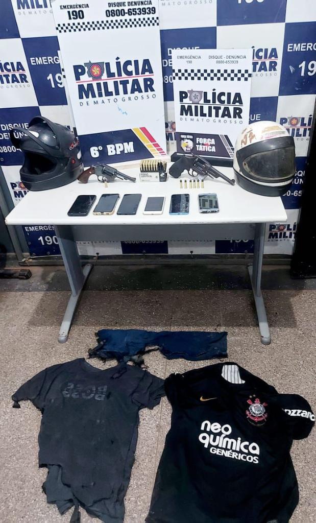 Polícia Militar prende cinco faccionados após tentativa de homicídio em Cáceres