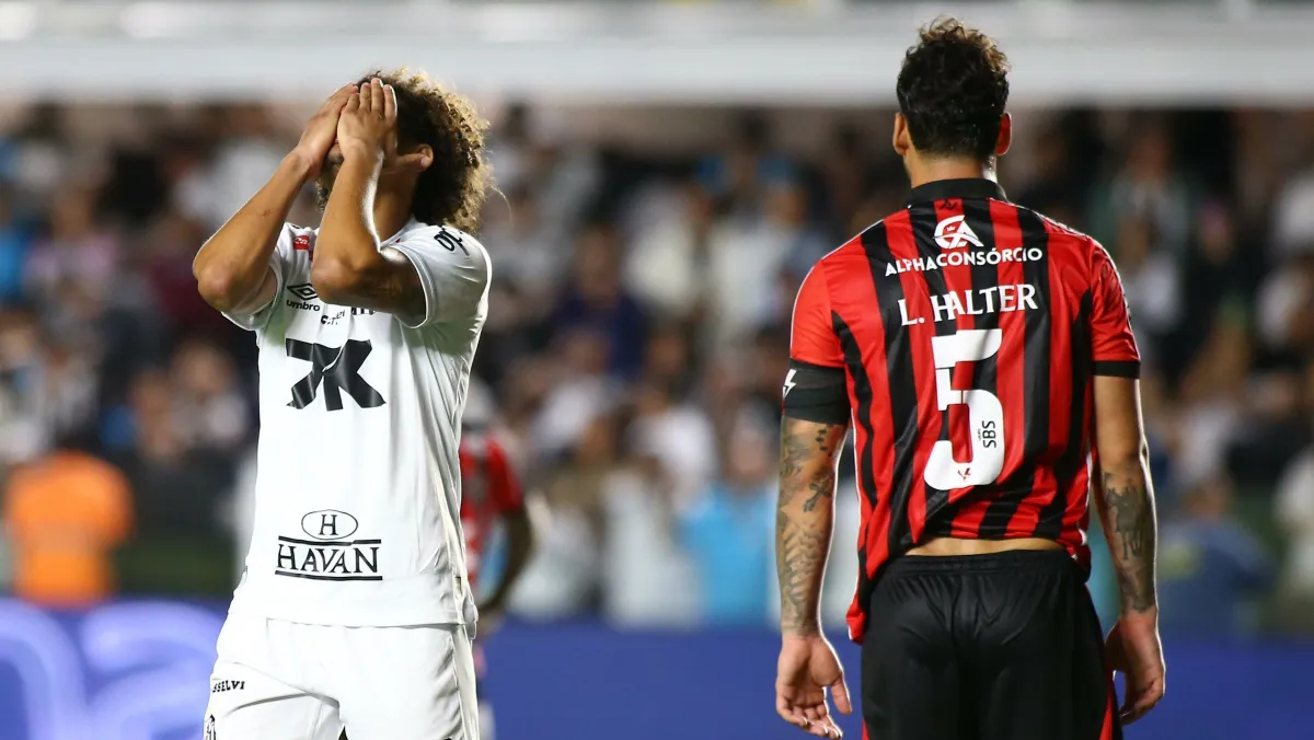 Santos perde para Vitória, se complica e vê Z4 do Brasileirão se aproximar
