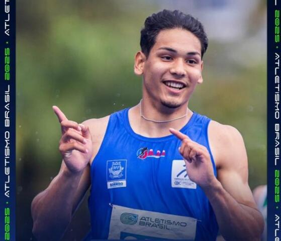 Sorriso tem o atleta mais rápido do país na categoria Sub-20
